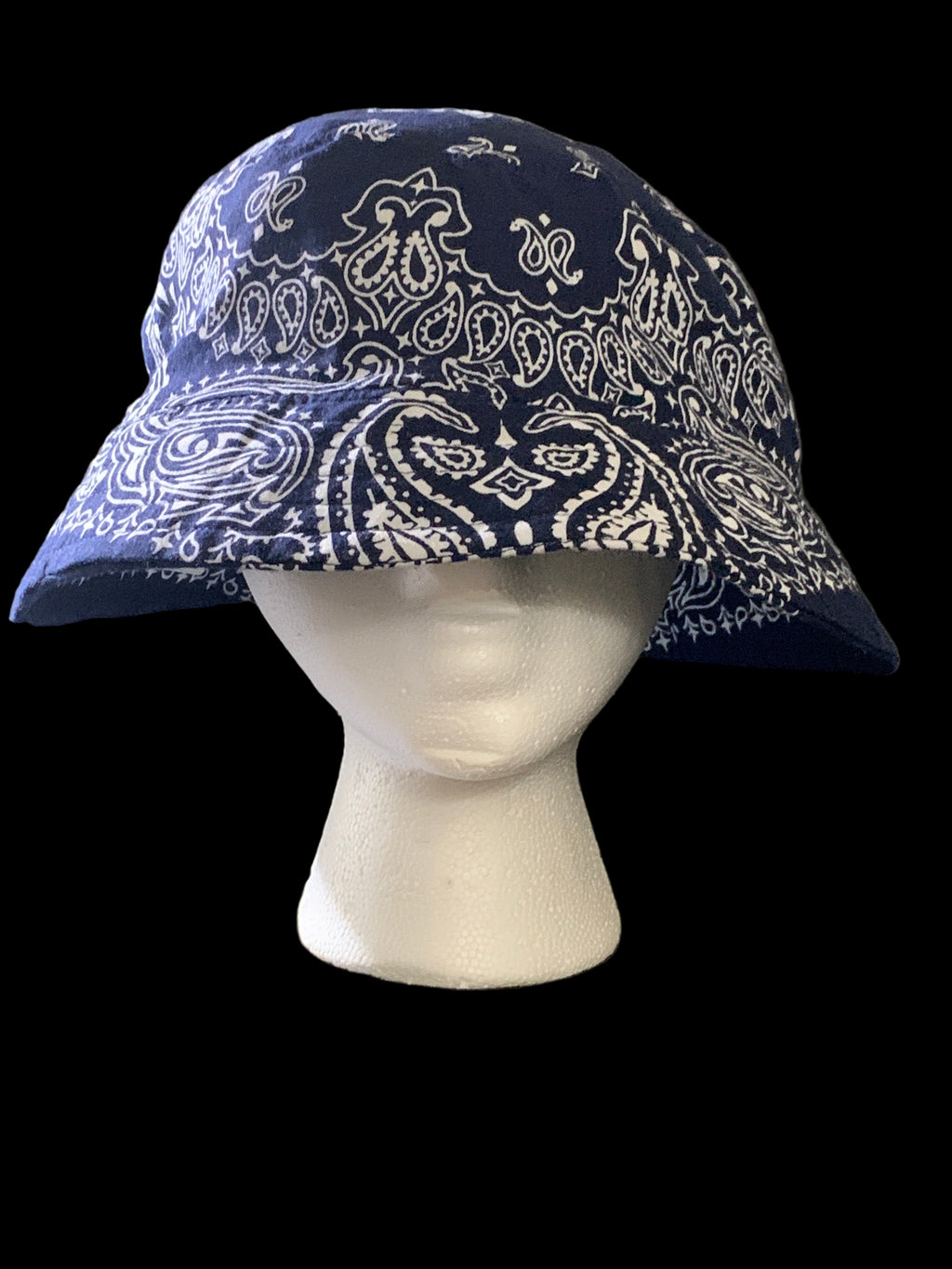 Paisley bucket hat front view

